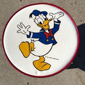 1960s Walt Disney Donald Duck Foot Stool
